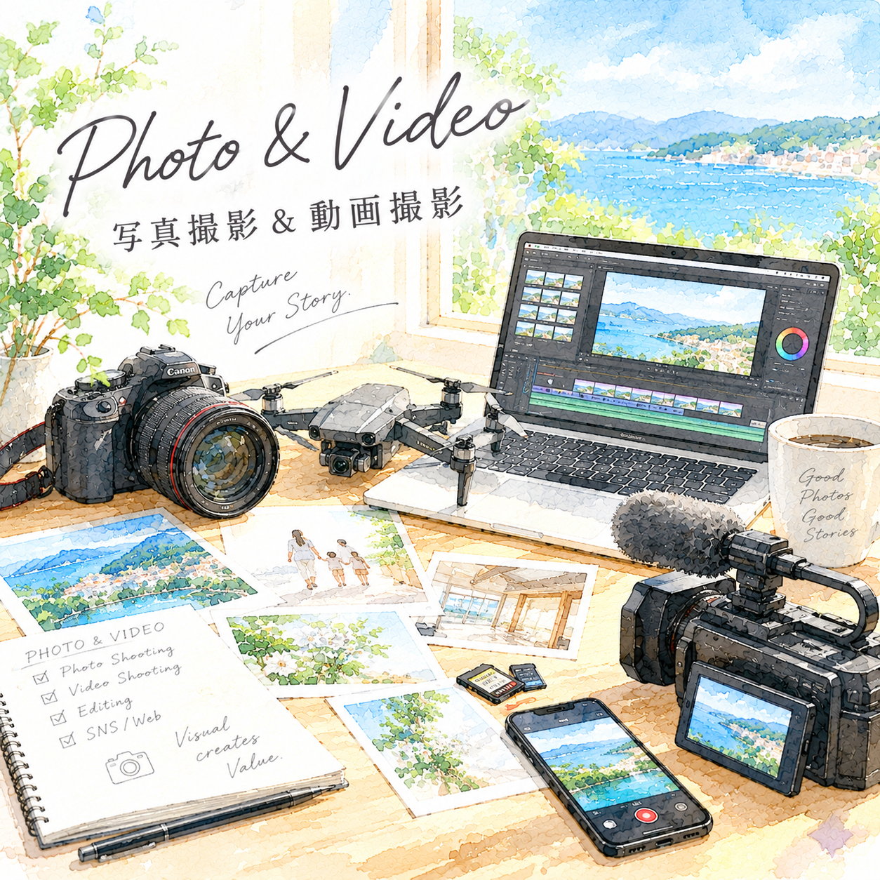 PHOTO & VIDEO 写真撮影・動画撮影